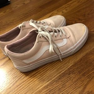 Light pink old school vans